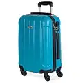 ITACA - Maletas de Viaje Cabina - Maletas de Cabina con 4 Ruedas - Maletas de Viaje Pequeñas Ligeras. Trolley Cabina Equipaje de Mano. Maleta Cabina con Candado de Combinación 771150, Turquesa