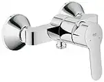 Grohe BauEdge Rubinetto per Il Bagno, Miscelatore Monocomando per Doccia, Valvola di Ritegno Integrata Chrome 23333000