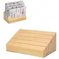 Dioche Porta Tarjetas de Madera para Jugar a Las Cartas, Accesorios para Juegos de Cartas, Bandeja para Naipes con Manos Libres