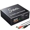 Snxiwth HDMI Audio Extractor 4K@30Hz Convertidor HDMI a HDMI + SPDIF óptico con 3.5mm Stereo HDMI Audio Extractor | HDMI a SPDIF Converter Splitter | para TV Blu-ray Player