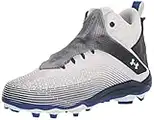 Under Armour Men's Highlight Hammer Mc Football Shoe, White (103)/White, 7 UK