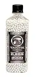 Taktik 0.25g Airsoft White BBS Bio - Precision Grade Highly Polished Biodegradable Airsoft bb - 3000 Rounds Bottle Airsoft with Match Grade White BBS 6mm