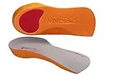 Bodytec Ultra Slim Orthotic arch support insoles for over pronation , 4-6.5 S, Grey