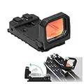 AJDGL Mini Flip Up Red Dot Pistol Sight - 3 MOA Compact Reflex Sight for Glock Mounts and Slides