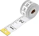 Dual Sided Durable Measuring Tape for Body and waist Measure includes free BMI weight control app and eBook, Clothes Fabric Sewing Tape Made Of Flexible Fiber Glass