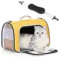 A 4 Pet Sac de transport pliable approuvé par les compagnies aériennes pour chats et petits chiens, sac de transport pour chat à côtés doux, léger et imperméable