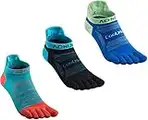 3 Pares De Calcetines Deportivos De Corte Bajo Para Hombres Y Mujeres, Calcetines Para Los Pies, Soporte Para El Arco, Sin Blíster, Calcetines Con Cinco Dedos (A#Lake blue,Blue,Black - M<39-42>)