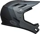 BELL Casco Integral Sanction MTB, Unisex Adulto, Presencias Negro Mate, M 55-57cm