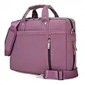 Sacoche pour Ordinateur Portable avec Poignée Housse de PC Portable en Nylon Étanche Sac Compatible pour 17.3 Pouces Macbook ASUS Acer HP Dell Lenovo Laptop Tablette Violet