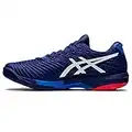 ASICS Men's Solution Speed FlyteFoam 2 Tennis Shoes, Dive Blue/White, 11.5