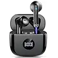 Jxrev Auriculares Inalámbricos, Auriculares Bluetooth 5.3 HiFi Estéreo con Microfono, Cascos Inalambricos Bluetooth Reproducción de 40H, Pantalla LED, IP7 Impermeable, Carga Rápida USB-C, Negro