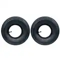 2PCS Wheelbarrow Inner Tube 4.10/3.50-4 Bent Valve fits 10" Wheelbarrow Tire, Lawn Movers, Hand Trucks, Carts Replacement Inner Tubes