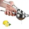 MINGZE Spremilimoni in Acciaio Inossidabile Spremi-Limone, Spremi-Limone, Spremiagrumi, Lemon Squeezer, Ciotola Metallo Lemon Squeezer Spremiagrumi a Pressione Manuale Acciaio Inox Juicer Estrattore