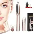 Eyebrow hair Trimmer Epilator for Women, Eye brow Remover Painless Facial Brows Hair Removal with LED Light for Good Finishing and Well Touch As Seen on TV (Rose Gold)