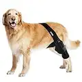 MerryMilo Dog Knee Brace For Support With Cruciate Ligament Injury, Joint Pain And Muscle Sore, Better Recovery With Dog ACL Knee Brace, Adjustable Rear Leg Braces For Dogs, Pet Knee Brace(Size: L)