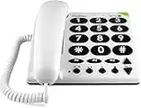 Doro PhoneEasy 311c Big Button Corded Telephone for Seniors (White) [UK and Irish Version]