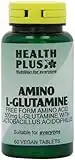 Health Plus Amino L-Glutamine 500mg Amino Acid Supplement - 60 Tablets