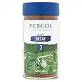 PERCOL Fairtrade Delicious Decaf Instant Coffee Natural, Smooth Decaffeinated Freeze-Dried Blend with Finest 100% Arabica Beans 100g 6 Pk