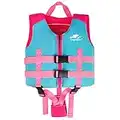 Sundwsports Gilet de Natation pour Filles Bébé Enfant Veste Flottante Gilet de Flottabilité Maillot Flottant, Rose, 1-3 ans (S)