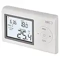 EMOS digitaler Raumthermostat, programmierbarer Wandthermostat für Heizung und Kühlungssysteme, Thermostat / Raumtemperaturregler mit Frostschutz, drahtverbunden zur Aufputzmontage 12 x 2,6 x 7,8 cm