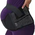 NEOtech Care Faja de embarazo - Cinturón de maternidad - premamá banda para abdomen/cintura/espalda, apoyo para el vientre - Marca (Carbón, S)