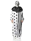 Fun World Mens Killer Clown Costume, White, One Size