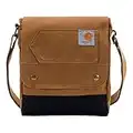 Carhartt, Durable, Adjustable Crossbody Bag with Flap Over Snap Closure, Brown