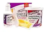 Capture Carpet Total Care Kit 250 - Home Couch and Upholstery, Car Rug, Dogs & Cats Pet Carpet Cleaner Solution - Strength Odor Eliminator, Stains Spot Remover, Non Liquid & No Harsh Chemical