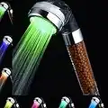 Shower Head Led 7 Colour Changing, High Pressure Water Saving Softener Filtered Shower Head for Fixing Dry Skin Hair