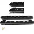 BLACK 6 Way CLIP Snooker Pool Cue Wall Mounted Rack - Holds Up To 6 Cues by Funky Chalk