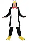 Foxxeo Pinguin Kostüm für Erwachsene - Tierkostüm Pinguinkostüm Tier schwarz weiß Fasching Karneval Damen Herren Größe S