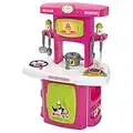 Smoby - Masha e Orso Prima Cucina, 7600001733, + 18 Mesi, con Piano Cottura, Lavello, Frigorifero, Mensole e 14 Accessori Inclusi