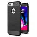 NEW'C Funda para iPhone 7 Plus y iPhone 8 Plus, Funda Protectora con absorción de Impactos y Fibra de Carbono [Silicone Gel Flex]