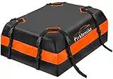 15 Cubic Rooftop Cargo Carrier, Waterproof Large Car Roof Bag, with 1 Anti-Slip Mat, 8 Reinforced Straps, 4 Door Hooks, Suitable for All Cars with/Without Roof Rack