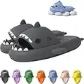 SOMiC Shark sliders Slippers Flip Flops Women cloud Shower Sandals Men cozy Thick Soled Shoes Anti Slip Bathroom Quick Dry Super Soft Unisex 7/7.5UK (40/41EU)