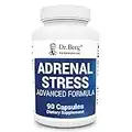 Dr. Berg’s Adrenal Stress Advanced Formula - Adrenal Support Supplements for Stress, Mood and Energy Support - Adrenal Fatigue Supplements - Cortisol Manager with Ashwagandha - 90 Capsules