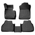 MAXLINER Floor Mats 2 Row Liner Set Black for 2011-2017 BMW X3