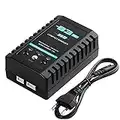 ZHITING B3 20W 1.6A Pro Balance Charger para 2S 3S 7.4V 11.1V Batería de Litio LiPo Mini Cargador de avión RC portátil - Negro