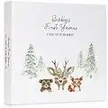 Keepsake Baby Memory Book for Boys and Girls – Timeless First 5 Year Baby Book – Gender Neutral Woodland Journal Scrapbook or Photo Album - A Milestone Book to Record Every Event from Birth to Age 5