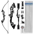 REAWOW Recurvebogen Set Erwachsene 30/40LBS Bogenschießen Pfeil und Bogen Set 51 Zoll Recurve Bogen Sportbogen Langbogen Outdoor Hunting Archery