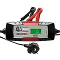 Maypole 7423A Battery Charger Auto Electronic 4A 12V, Black