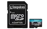 Kingston SDCG3/128GB Tarjeta microSD ( 128GB microSDXC Canvas Go Plus 170R A2 U3 V30 Con adaptador SD )