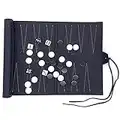 Ensemble de backgammon de voyage – Ensembles de backgammon en cuir PU – Jeu de backgammon de voyage enroulable – Idées de jeu de société (cuir PU)