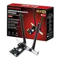 MERCUSYS MA86XE - Tarjeta de Red PCLe AXE5400, Wi-Fi 6E con Bluetooth 5.2, Triple Banda, 6GHz/5GHz/2.4GHz,Compatible con Windows 11 y 10,MU-MIMO,OFDMA, estándar de cifrado WPA3, Ahorro de Espacio