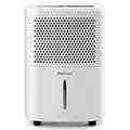 Pro Breeze 12L/Day Dehumidifier with Digital Humidity Display, Sleep Mode, Continuous Drainage and 24 Hour Timer - Ideal for Damp, Condensation and Laundry Drying