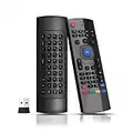 2.4G Air Mouse Fernbedienung, Universal Fernbedienung Air Mouse Remote mit Tastaturen und Maus Funktion für Android TV Box, Smart TV, Projektor, Laptop, HTPC, Media Player, Android, Windows, OS, Linux