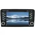 UEYUAN para Audi A3 S3 RS3 7" Reproductor de DVD para automóvil Radio Sistema estéreo GPS Reproductor Multimedia para automóvil con cámara de visión Trasera Tarjeta de Mapa