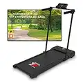 YM Tapis Roulant Elettrico Pieghevole 10 km/h, Tappeto Corsa Extra Large (42 cm larghezza) MARCHIO ITALIANO, Telaio rinforzato, APP Kinomap & Zwift, Salvaspazio, 12 Programmi, NEXT 1000 NERO Your Move