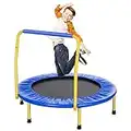 ANCHEER Mini Trampolín para Niños con asa, Pequeño Ejercicio y Gimnasio Trampolín para Bebé/Niño, Trampolines en Interiores y Exteriores