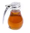 EHOMEA2Z Syrup Dispenser Honey Pot Glass Jar Commercial Quality With Metal Top Update Box Gift For Mom